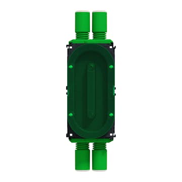 Apparatdosa Schneider Electric Multifix med Lock för Enkelgips 13 mm Fyra flexibla stutsar 16/20 mm