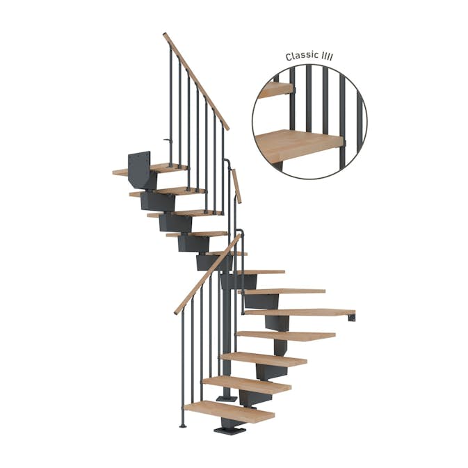 Vinkeltrappa Dolle Dubai Bok Oljad 1/2 Classic IIII