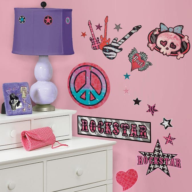Väggdekor RoomMates Girls Rock-n-Roll