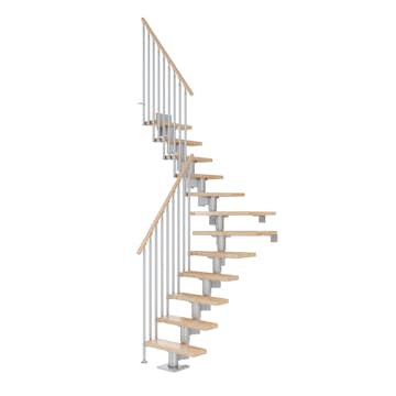 Spartrappa Dolle Dublin Bok Steg 1/4 Svängd Classic III Räcke