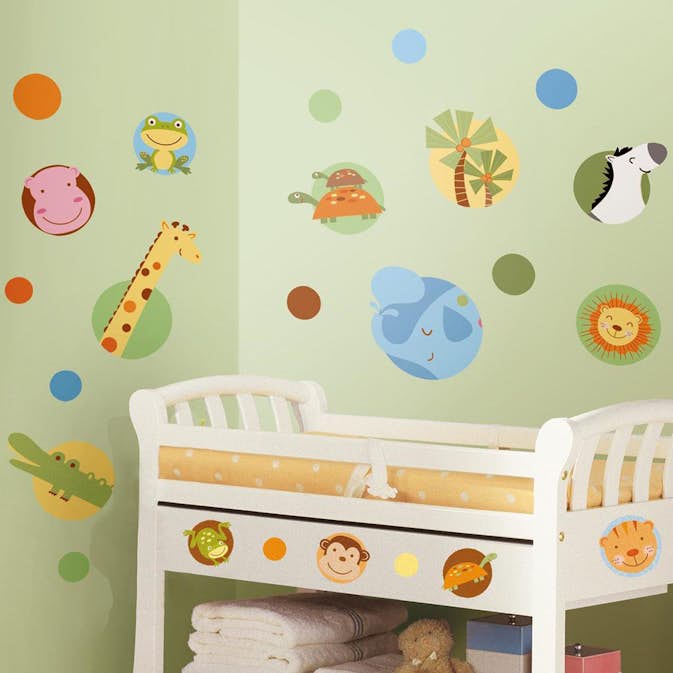 Väggdekor RoomMates Jungle Animal Polka Dot