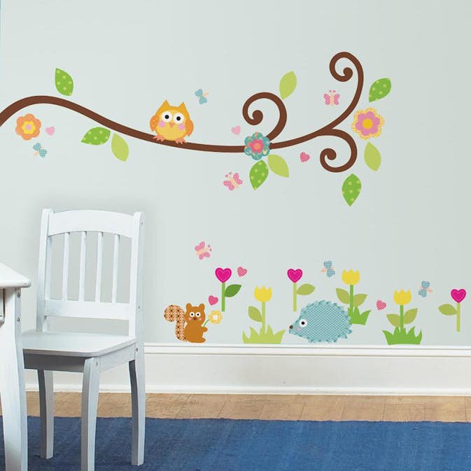 Väggdekor RoomMates Happi Scroll Branch