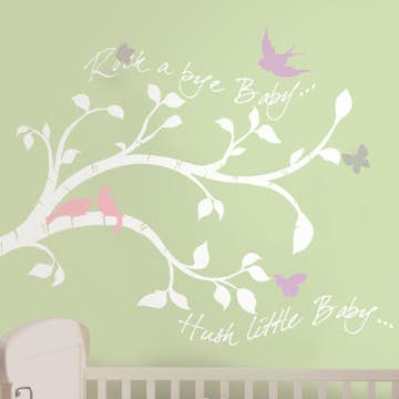 Väggdekor RoomMates Rock-a-bye Bird Branch