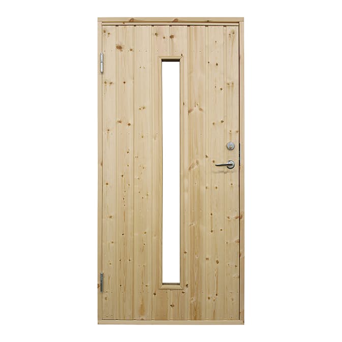 Ytterdörr Landskap Avlångt Glas Omålad