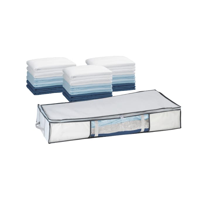 Vakuumpåse WENKO Vakuum Platsbesparande Klädförvaring Soft Box Under Sängen 45x105x15 cm