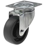 Containerhjul Millers Grå/Svart 100 mm