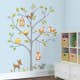 Väggdekor RoomMates Woodland Fox & Friends Tree