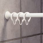 Duschring Debel Med Låsning Vit 12st