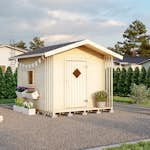 Lekstuga Luoman Lillevilla Sinirinta 3,25 m² Trästuga med Sadeltak