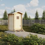 Utedass Luoman Lillevilla Leinikki 1,7 m² Byggsats med Sadeltak i Lösvirke