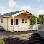 Attefallshus Luoman Lillevilla Saimaa 19,8 m² Komplett Stuga med Sadeltak