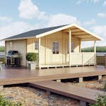 Attefallshus Luoman Lillevilla Orivesi 20 m² Komplett Stuga med Sadeltak