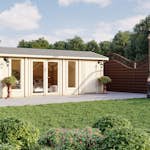 Attefallshus Luoman Lillevilla Kumpunen 18m² Komplett Stuga med Sadeltak