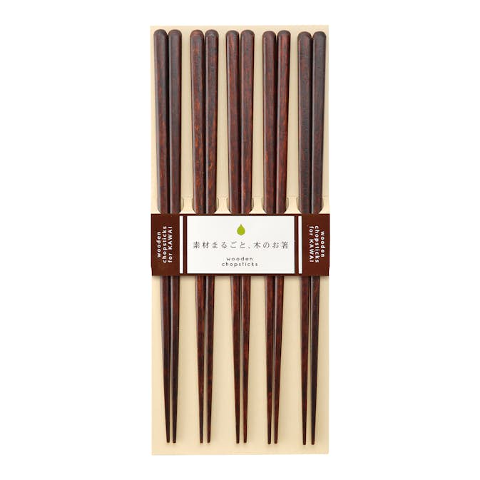 Ätpinnar Kawai Plain Wood 5P