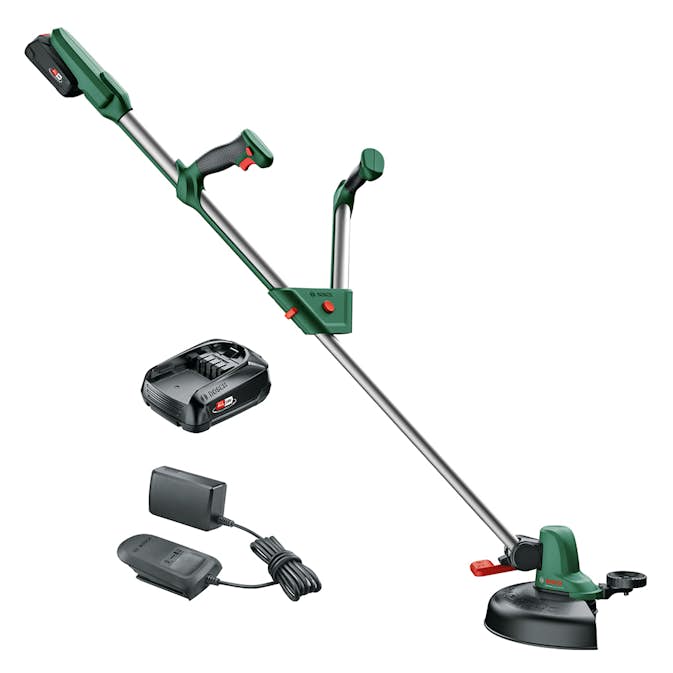 Grästrimmer Bosch Power Tools Univgrasscut med 2 st Batteri och Laddare