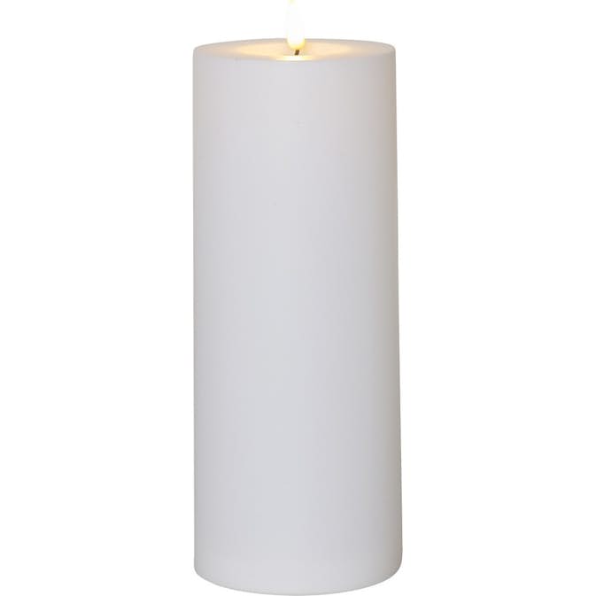 LED-Ljus Star Trading Flamme Rak Vit