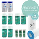 Årspaket 1 Swebad med Saltrening och 1 Cylinderfilter