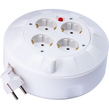 Kabelrulle Gelia Jordad 4-vägs 5 m