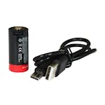 Batteri Japcell JC123R CR123 Uppladdningsbart Inkl. USB-C-Laddkabel