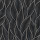 Tapet WOW Subtle Leaves Silver/Blå