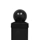 Stolphatt Hortus Svart med Kula