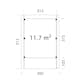 Carport Palmako Karl 11,7 m2
