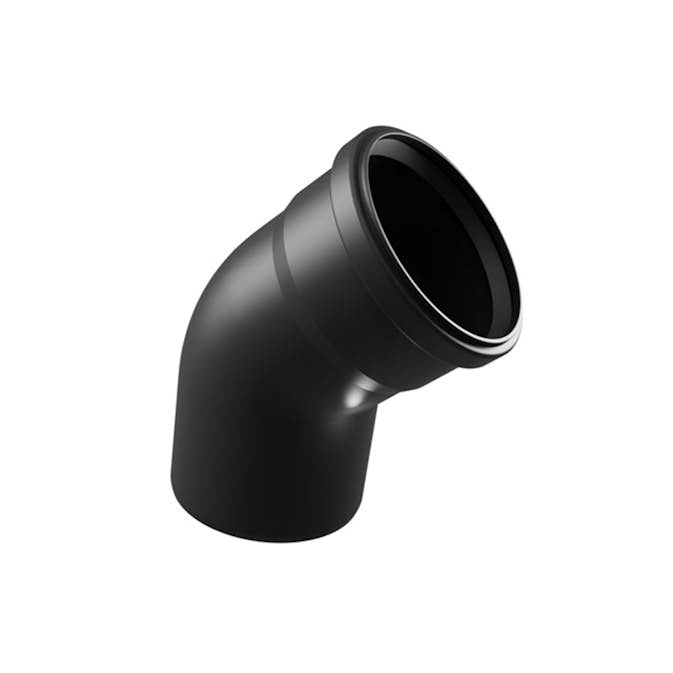 Rörböj Cinderella 45° PP 110 mm Svart