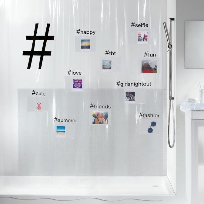 Duschdraperi Spirella Hashtag