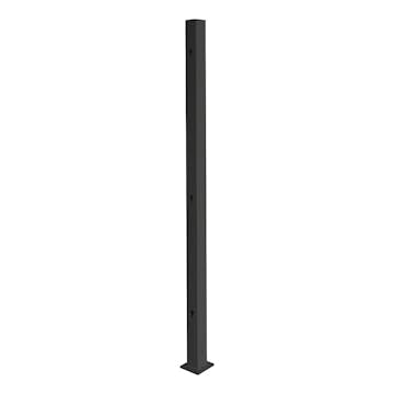 Aluminiumstolpe Skotte Garden Rand Svart
