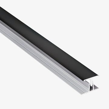 Foglist Fibo Alu Svart 2-del Skarv 2400 mm