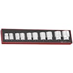 Hylssats 10 delars med 3/4 tum fyrkantsfäste Teng Tools TEX3410