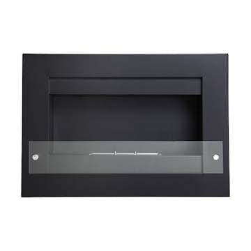 Braskamin Arkiio Vitalis Etanolkamin Vägghängd 78 cm Svart/Stål Bioetanol