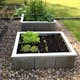 Odlingskrage Skotte Garden Pallkrage av Betongplattor & Zinkplåt, Rektangulär Odlingslåda