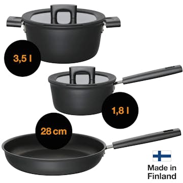 Starterset Fiskars Hard Face 1,8L 3,5L, 28 cm