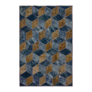 Persisk Patchworkmatta D-sign Handknuten 750644