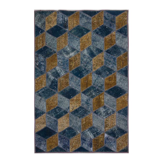 Persisk Patchworkmatta D-sign Handknuten 750644