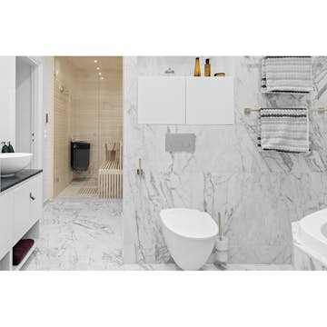 Klinker Bricmate M1515 Statuario Honed 15x15 cm