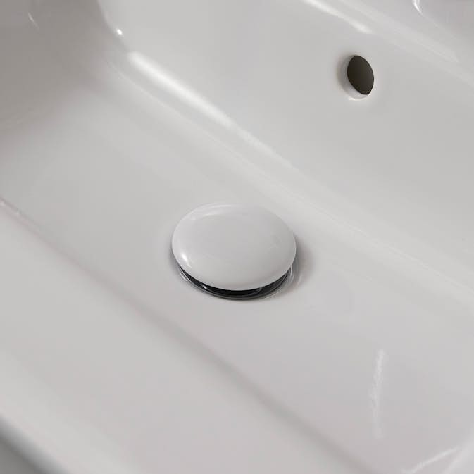 Bottenventil Miller Badrum Porslin Vit för Handfat