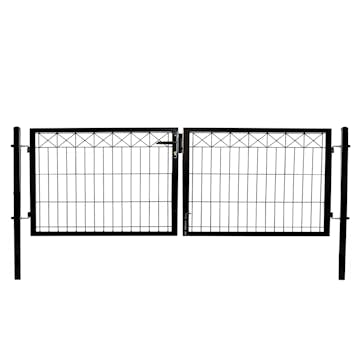 Grind Hortus 300 Cm Svart Inkl. Stolpar