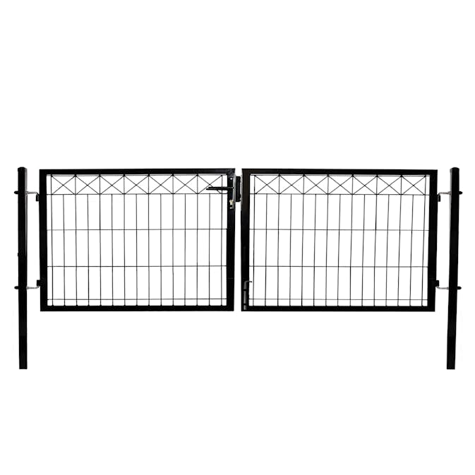 Grind Hortus 300 Cm Svart Inkl. Stolpar