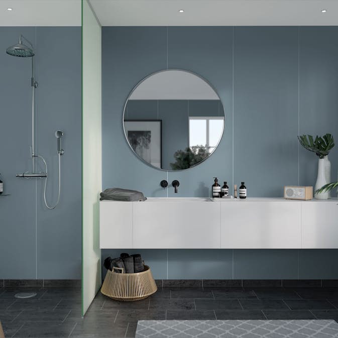 Våtrumsskiva Fibo Dusty Blue 6274-M10 EM