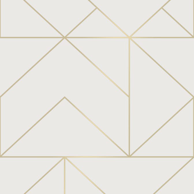 Tapet Superfresco Easy Geo Vit/Guld