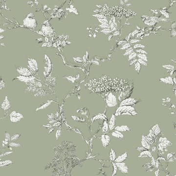 Tapet Laura Ashley Elderwood Sage