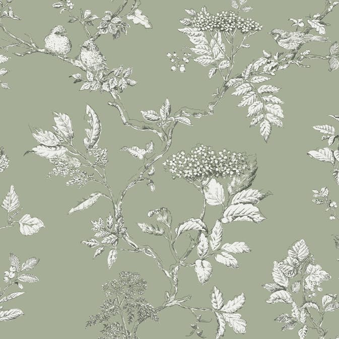 Tapet Laura Ashley Elderwood Sage