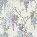 Tapet Laura Ashley Wisteria Garden Pale Iris 113356 EasyUp, Mönstrad Flerfärgad