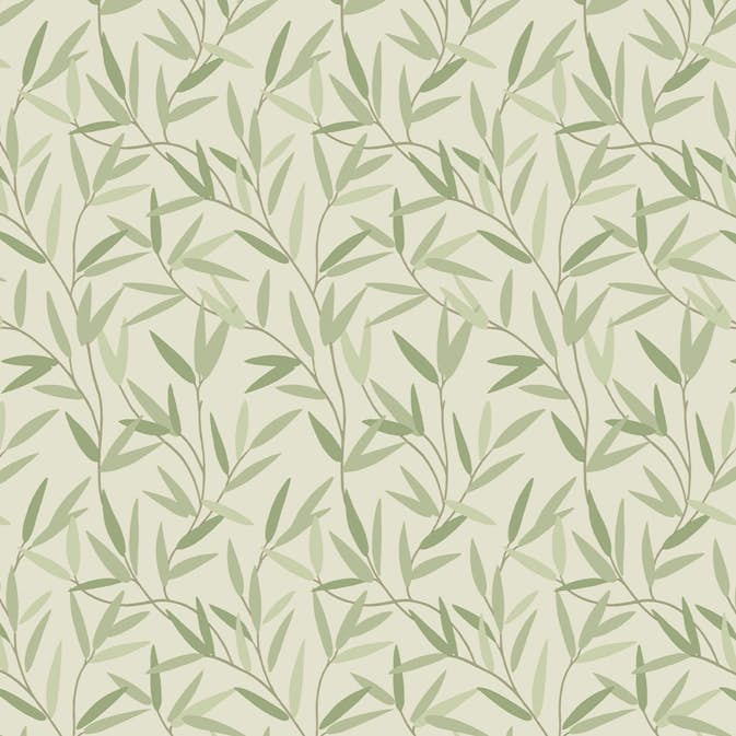Tapet Laura Ashley Willow Leaf Hedgerow 113364 EasyUp, Mönstrad Flerfärgad