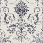 Tapet Laura Ashley Josette Off Vit& MidNacht 113387 EasyUp, Mönstrad Vit