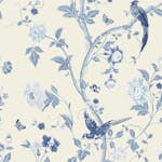Tapet Laura Ashley Summer Palace Royal Blue 113390 EasyUp, Mönstrad Blå