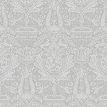 Tapet Laura Ashley Heraldic Damask Slate Gra