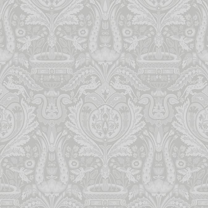 Tapet Laura Ashley Heraldic Damask Slate Gra